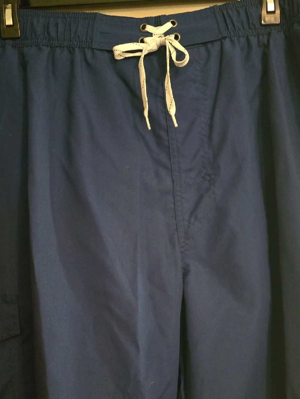 New St John's Bay Men's 3XLT Blue Swim Trunks‎ with Drawstring UPF 50+